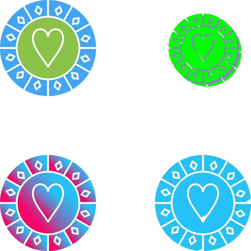 Casino Chips Icon Design vector