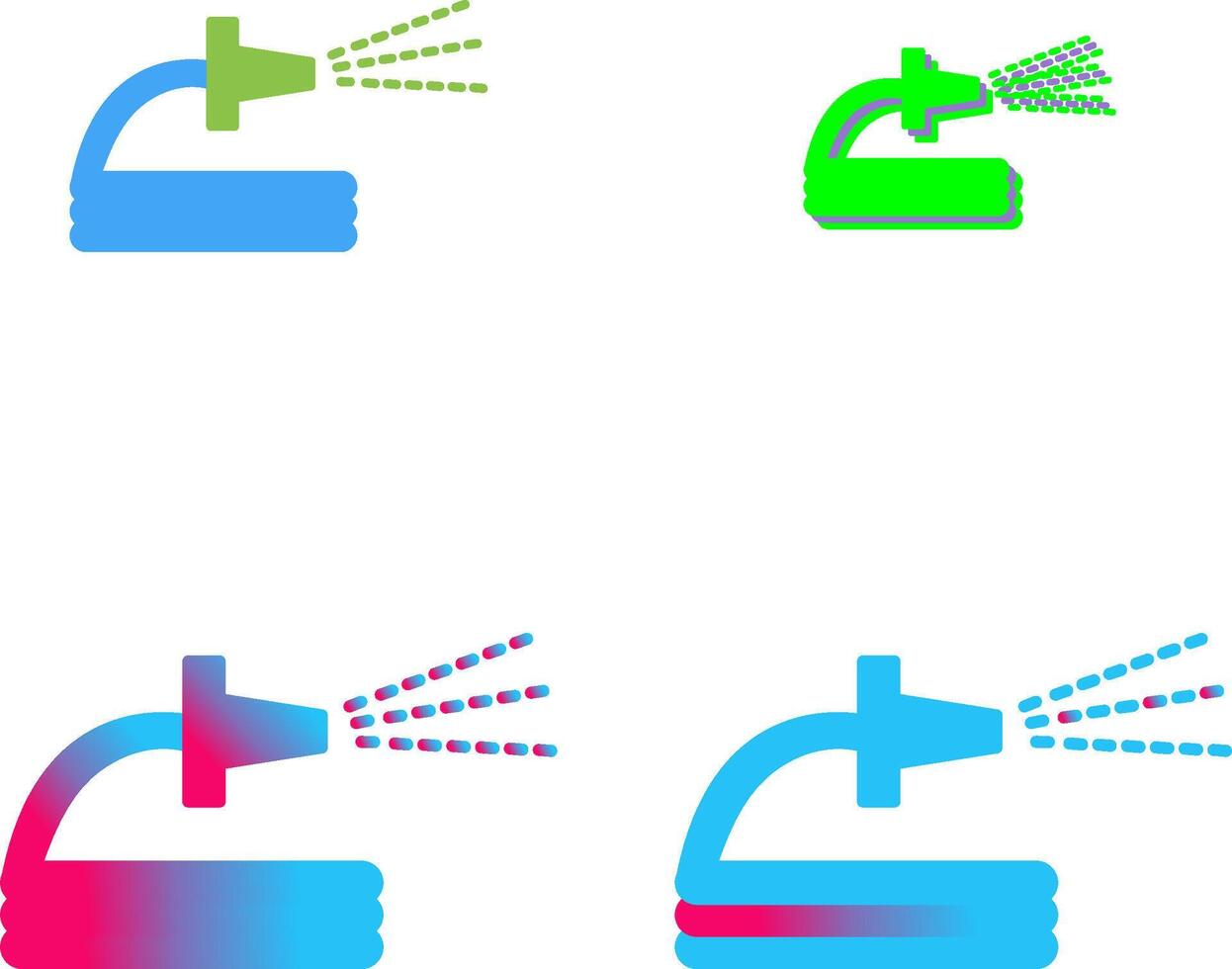 Unique Spraying Water Icon Design vector