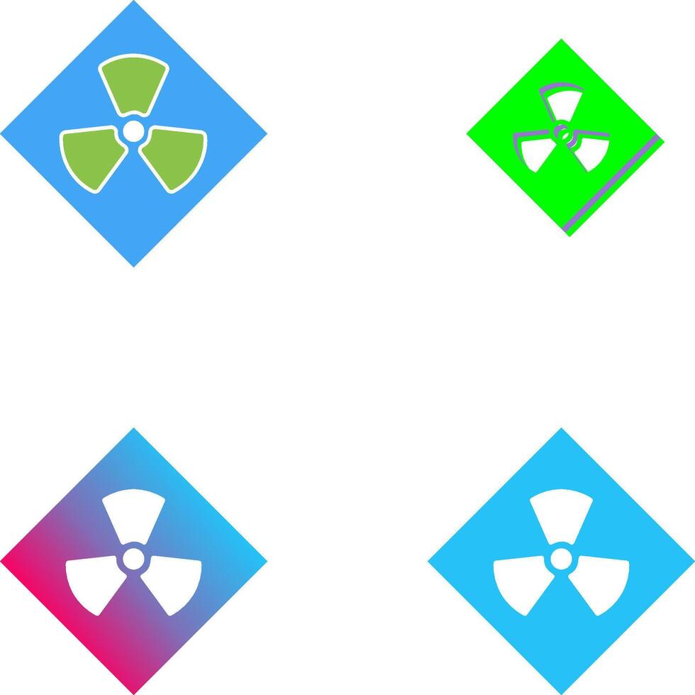 Radiation Icon Design vector