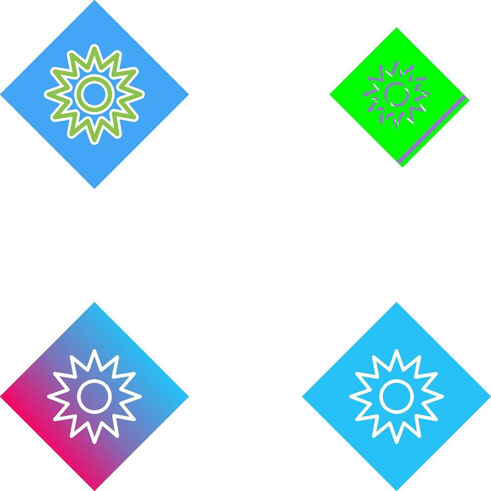 Optical Radiation Icon Design vector