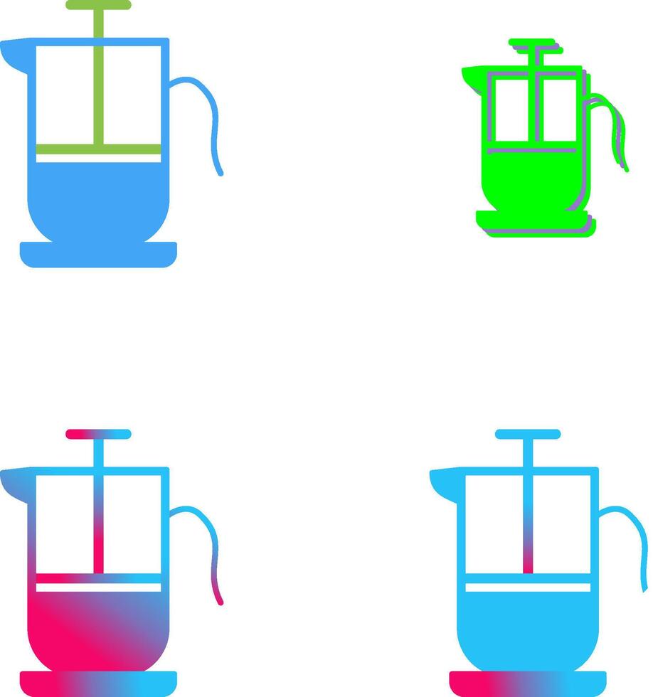 French Press Icon Design vector