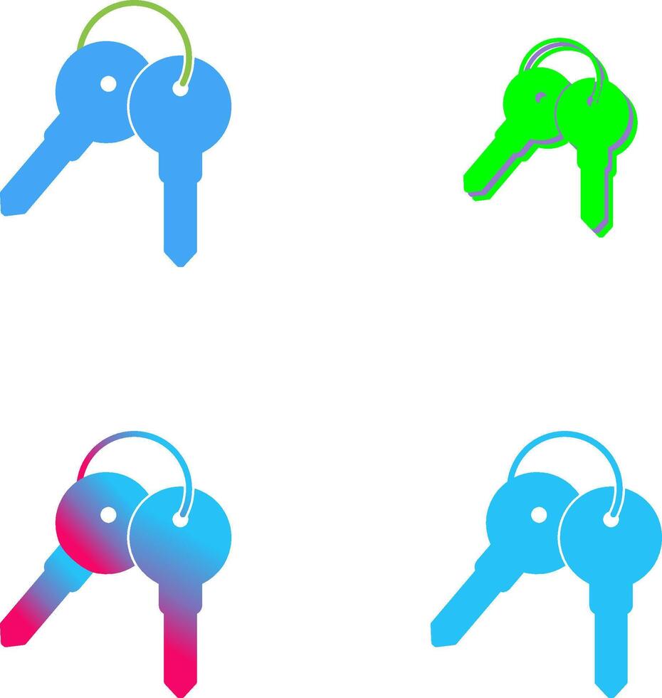 Keys Icon Design vector