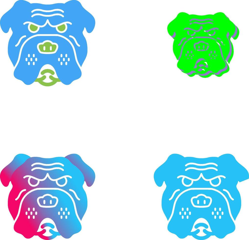 Bulldog Icon Design vector