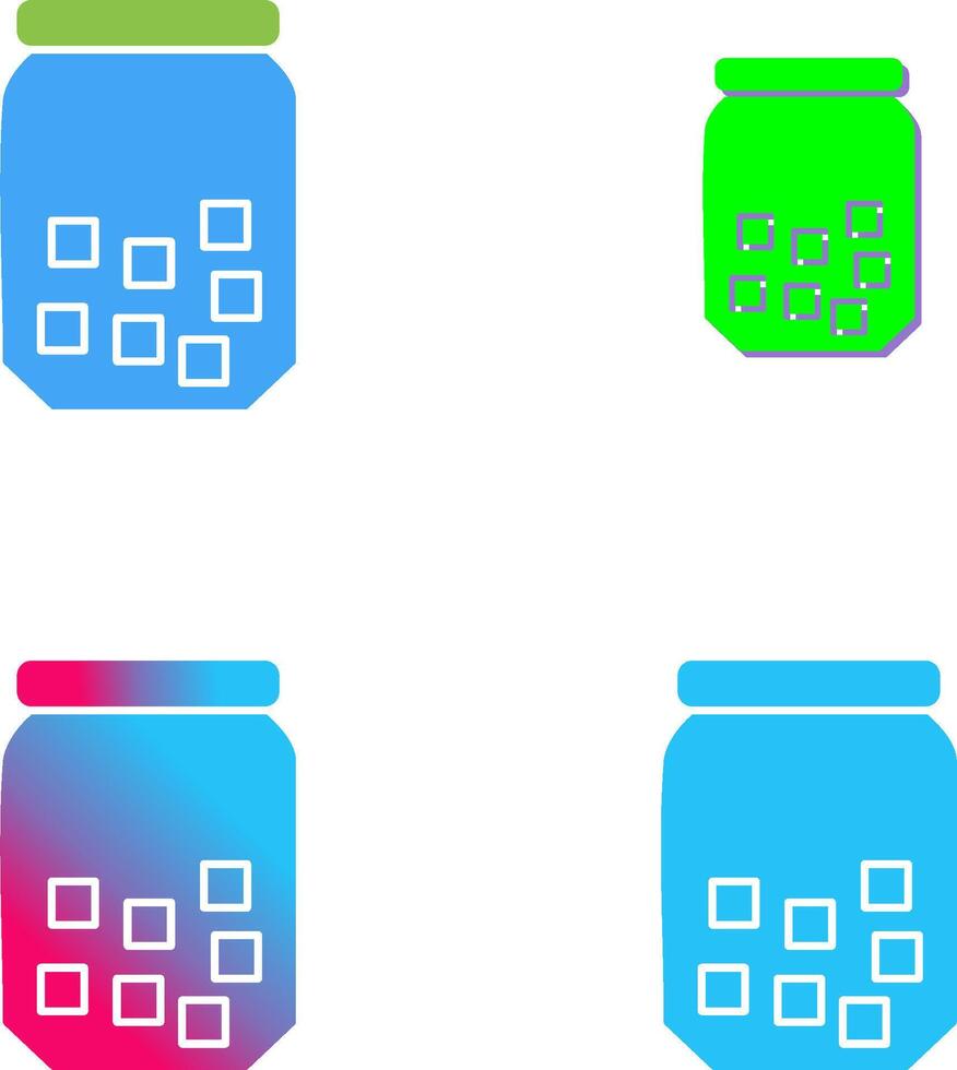 Sugar Bottle Icon Design vector