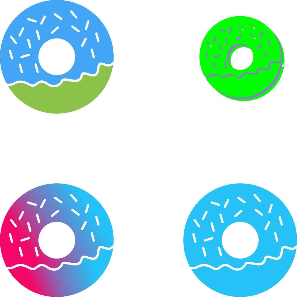 Doughnut Icon Design vector