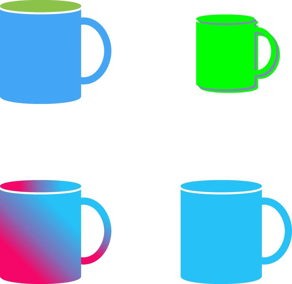 Coffee Mug Icon Design vector
