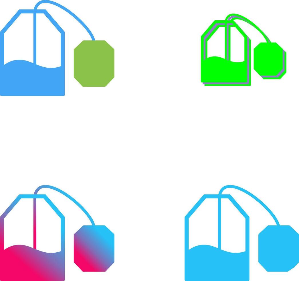 Tea Bag Icon Design vector