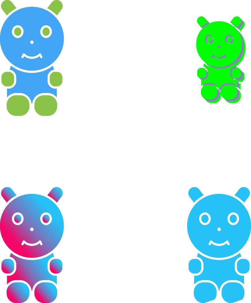 Unique Toys Icon Design vector