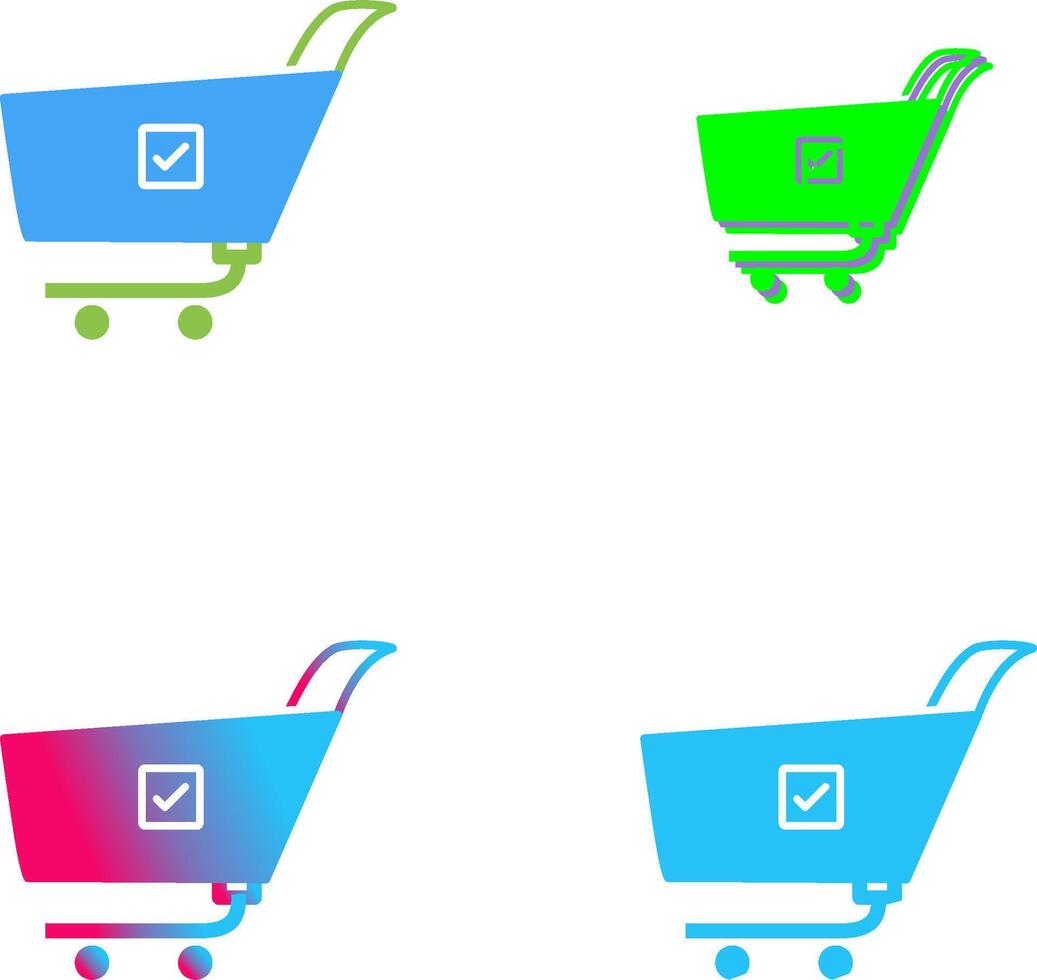 Unique Confirm Order Icon Design vector