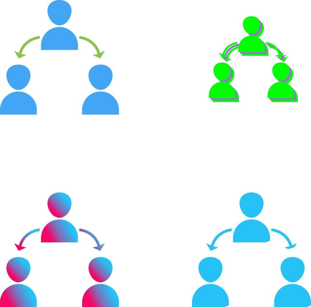 Unique Connected Users Icon Design vector