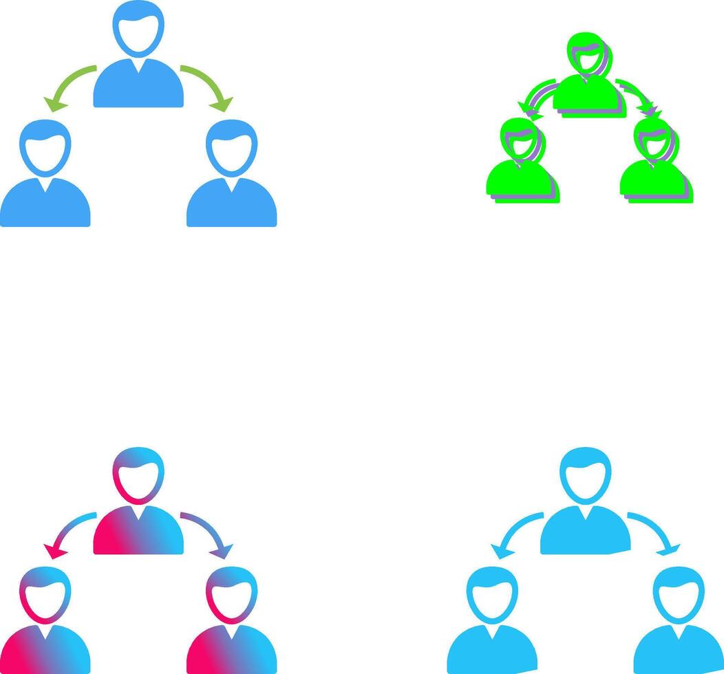 Unique Connected Users Icon Design vector