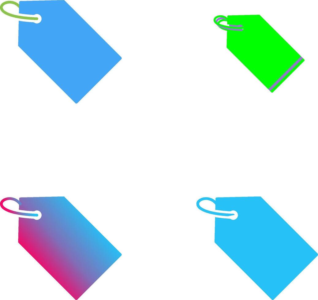 Unique Tag Icon Design vector
