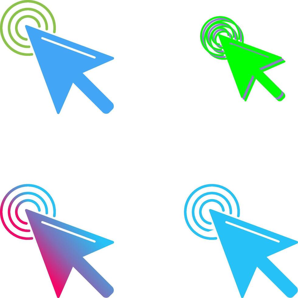 Unique Click Icon Design vector