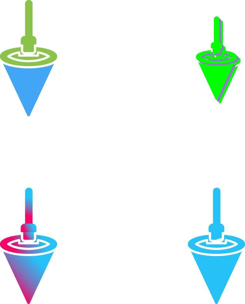 Plumb Bob Icon Design vector