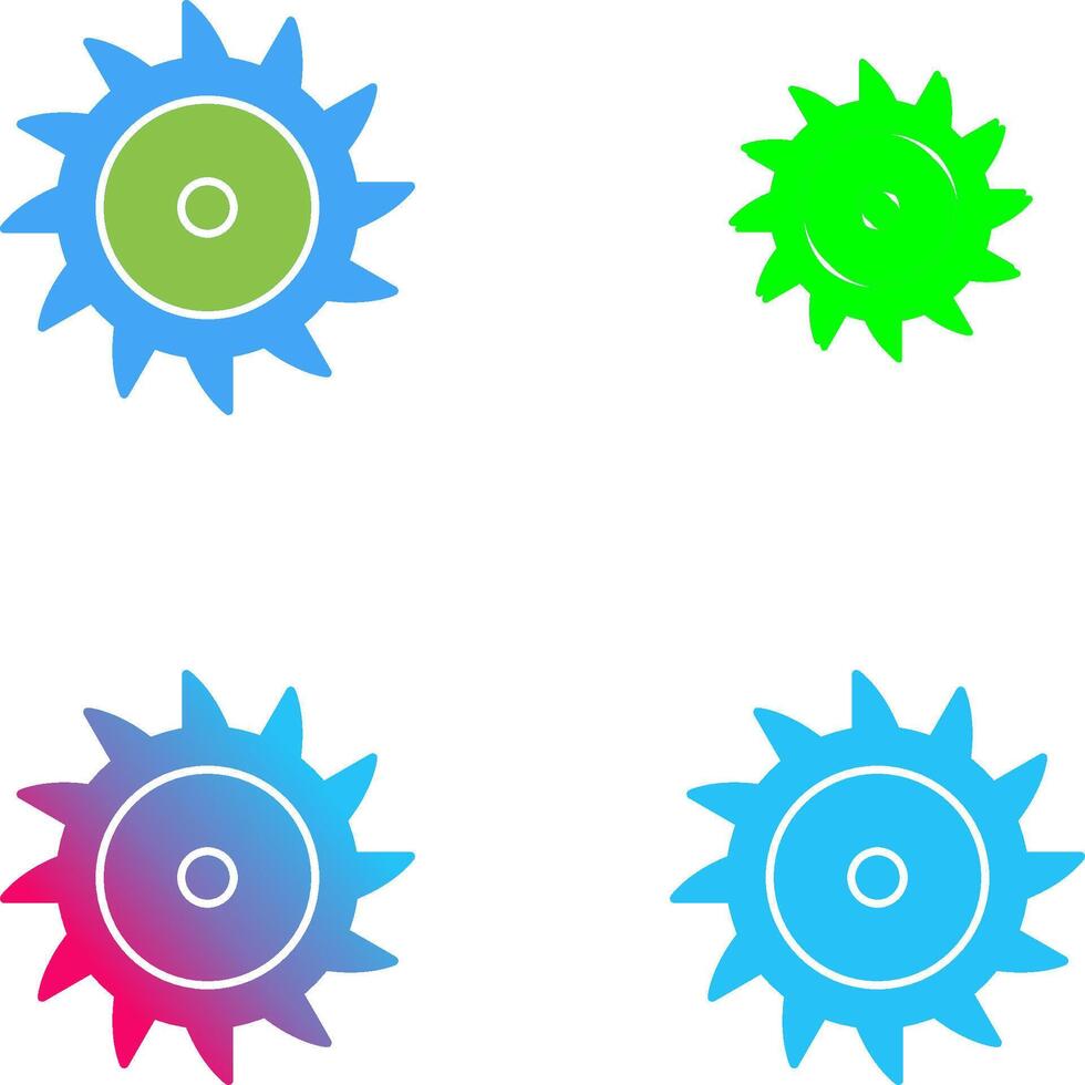 Saw Blade Icon Design vector