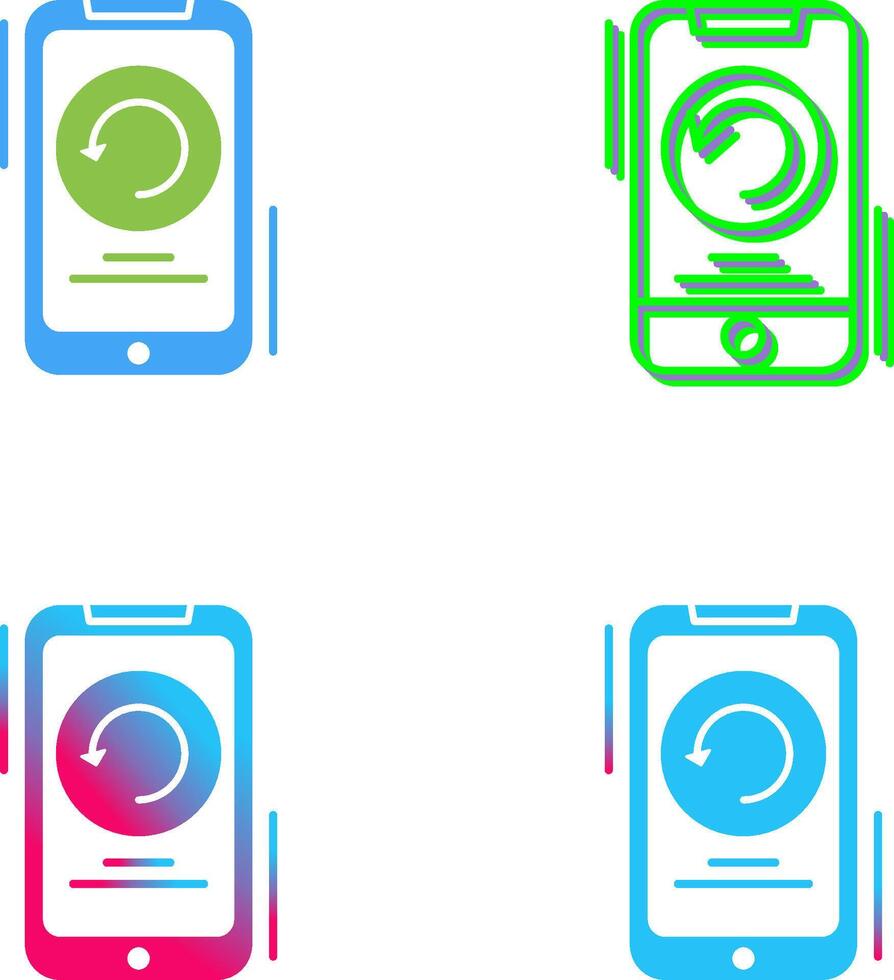 Restart Icon Design vector