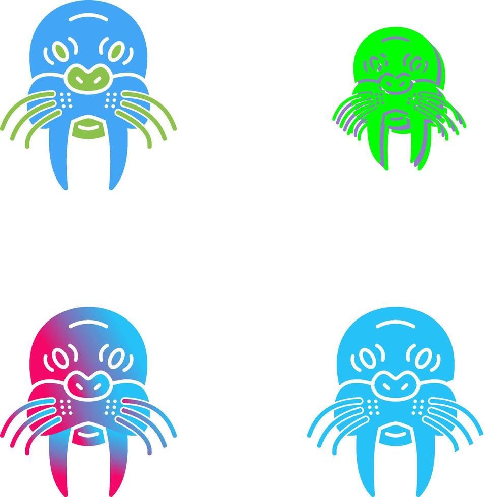 Walrus Icon Design vector