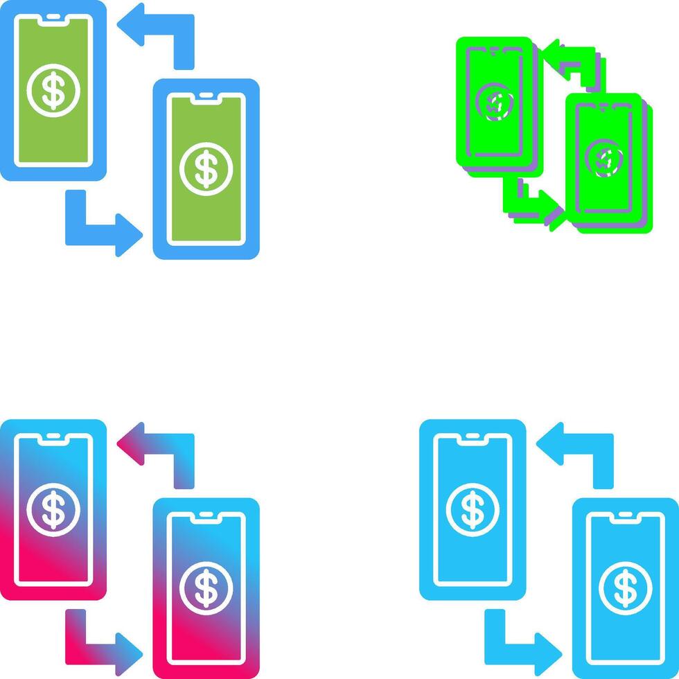 Transaction Icon Design vector