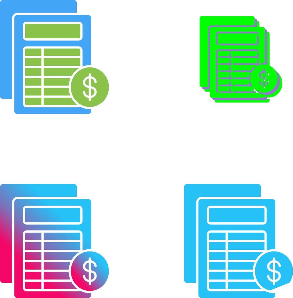 Invoice Icon Design vector