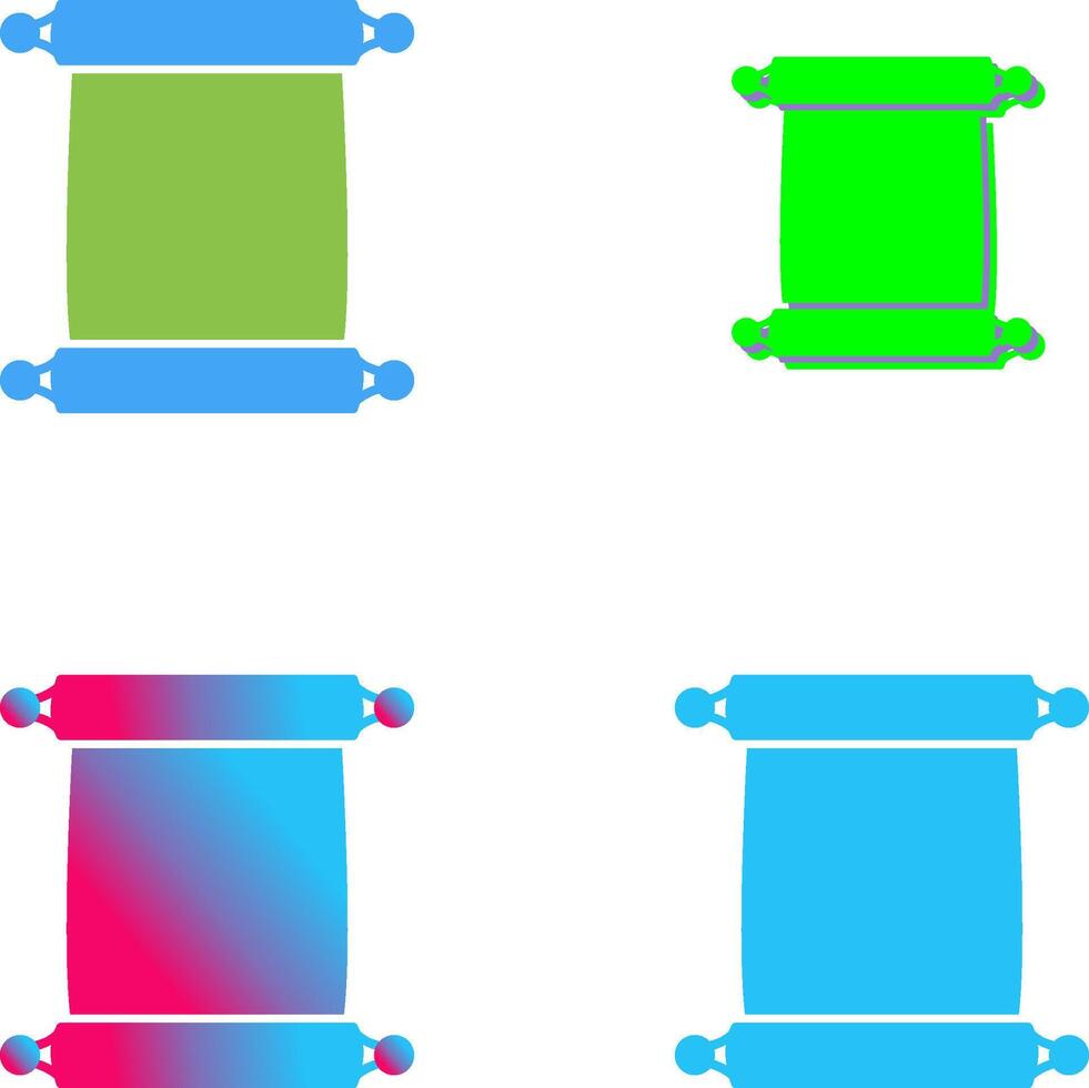 Scroll of Paper Icon Design vector