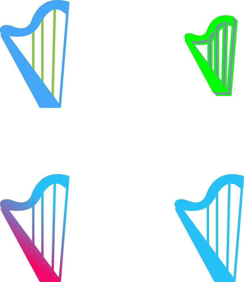 Harp Icon Design vector