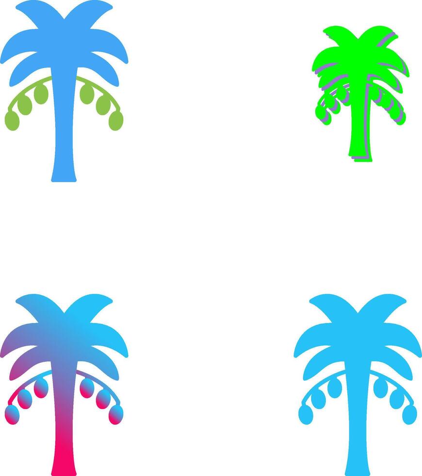 Coconut trees Icon Design vector
