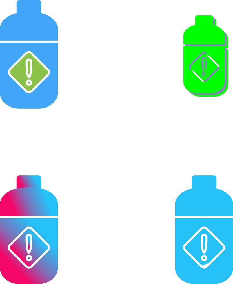 Pesticide Bottle Icon Design vector