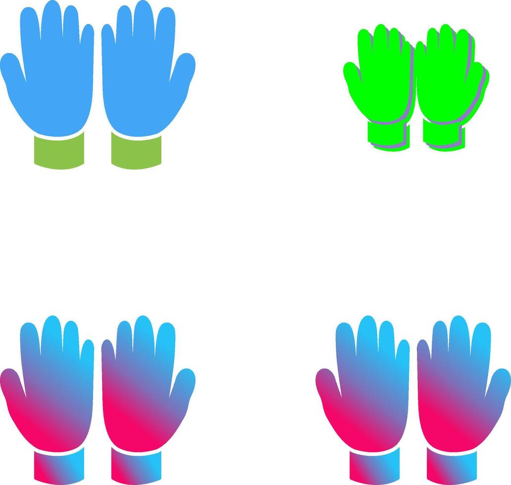 Gardening Gloves Icon Design vector