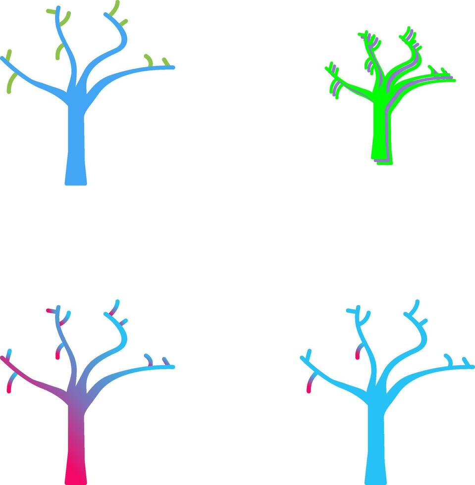 Tree with no Leaves Icon Design vector