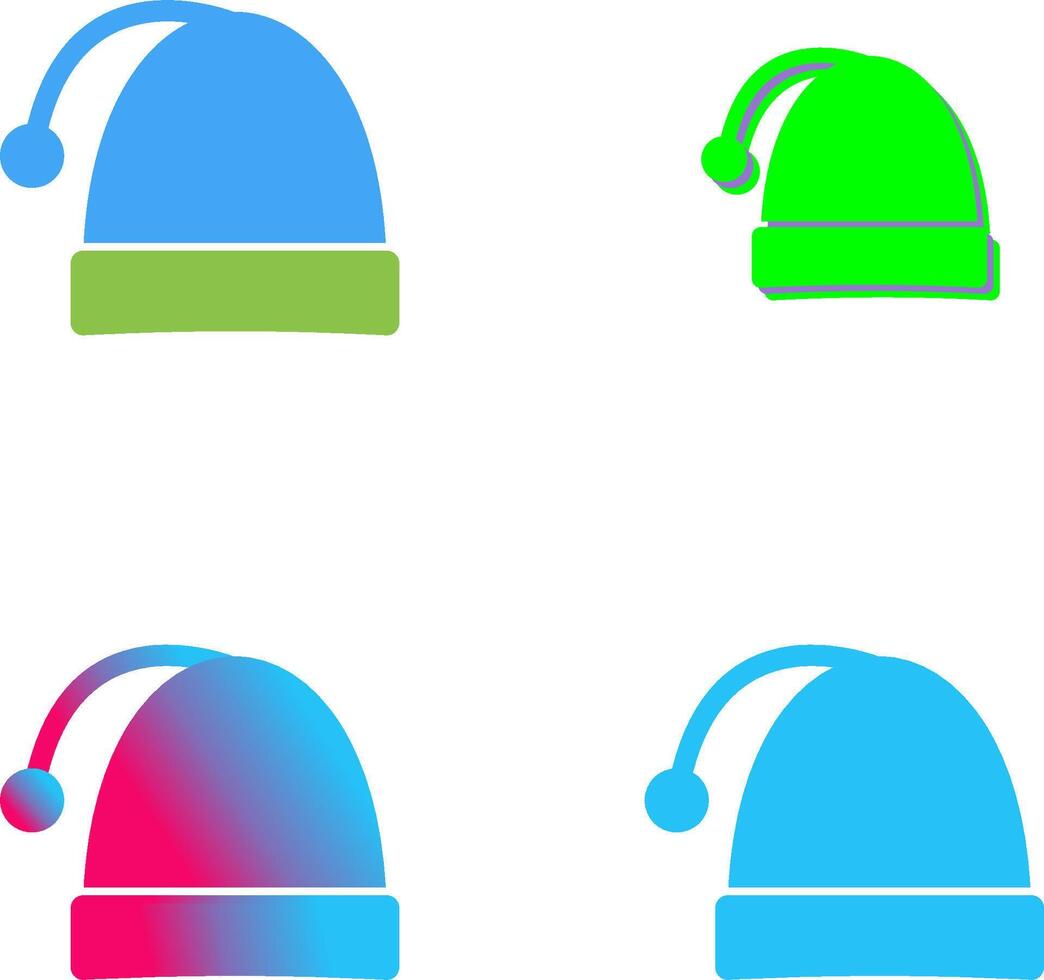 Christmas Cap Icon Design vector