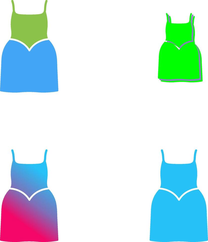 Party Dress Icon Design vector