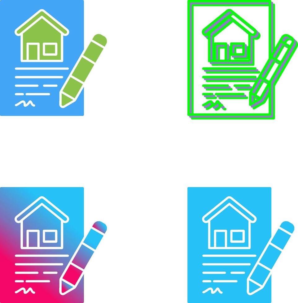 Contract Icon Design vector