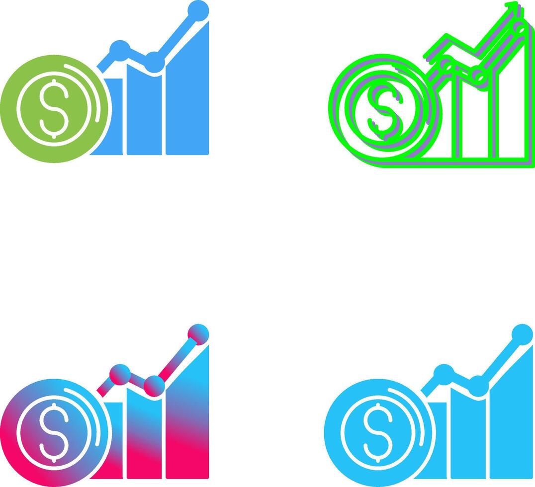 Revenue Icon Design vector