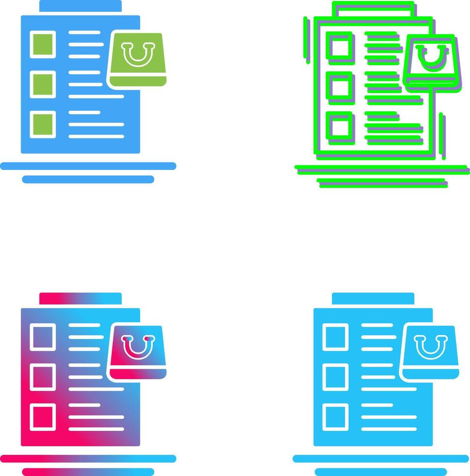 Wish List Icon Design vector