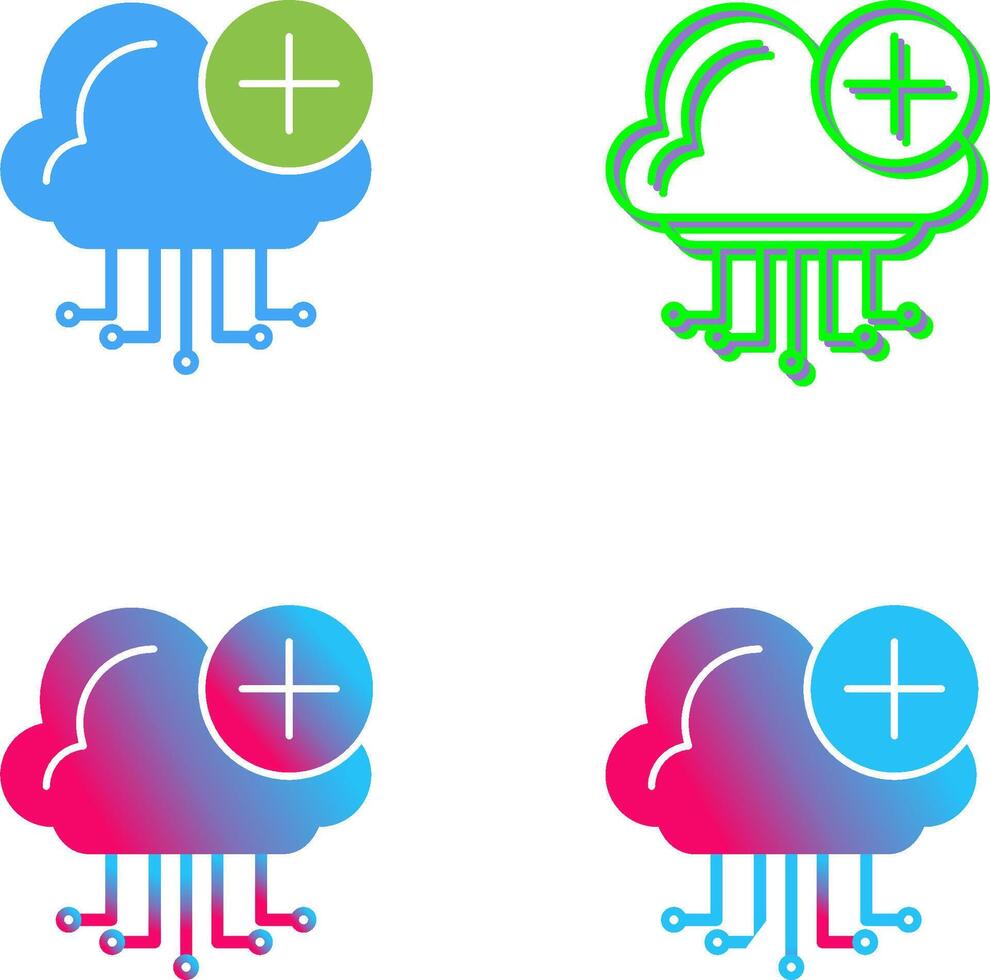 Cloud Computing Icon Design vector