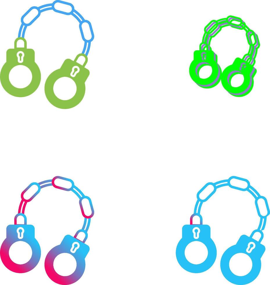 Handcuff Icon Design vector