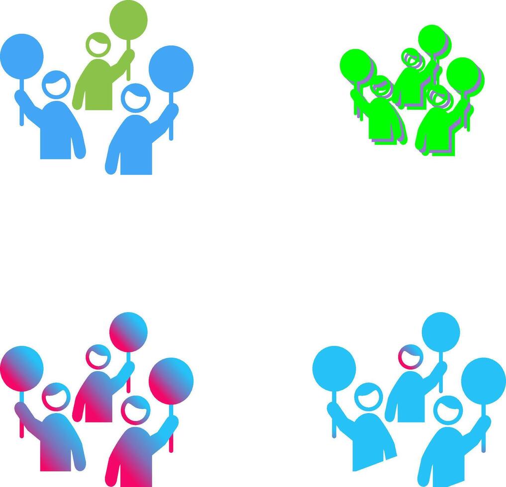 Protest Icon Design vector