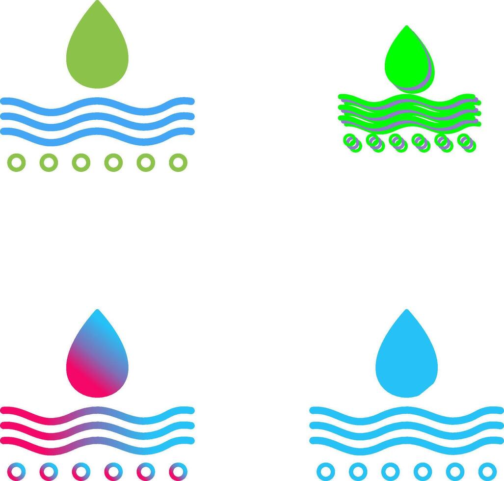 Moisture Icon Design vector