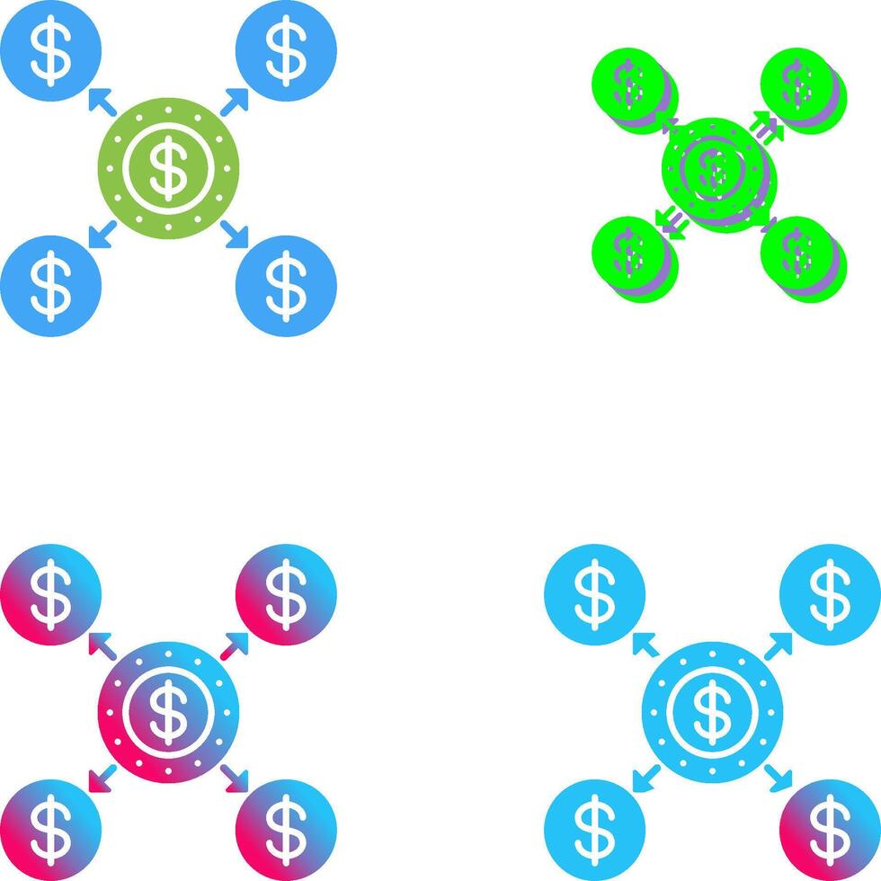 Distribution Icon Design vector