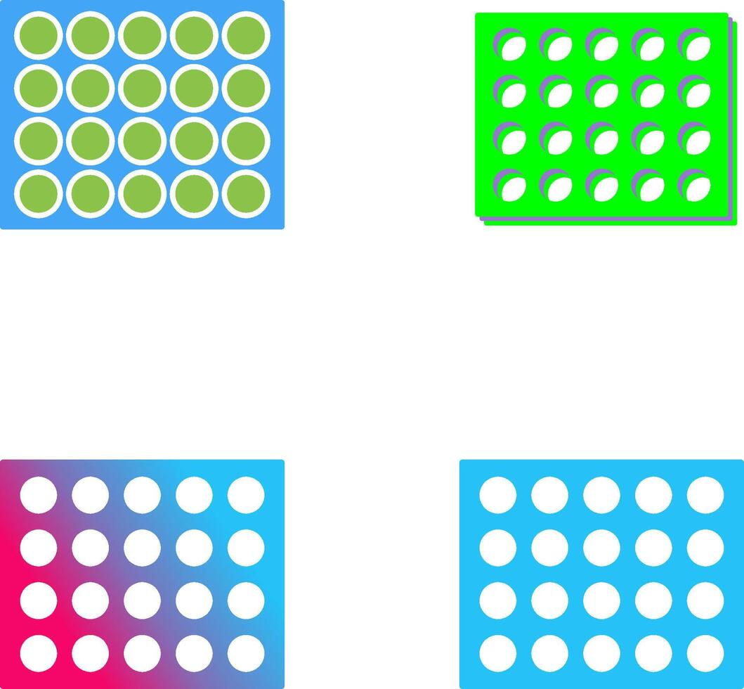 Colored Palette Icon Design vector