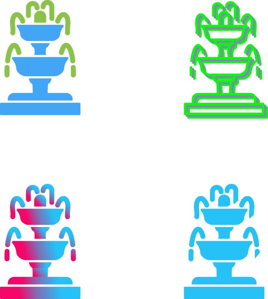 Fountain Icon Design vector