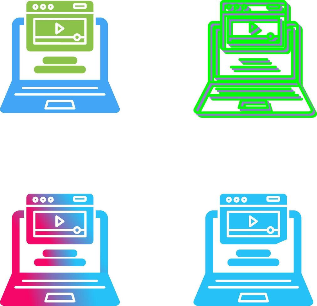 Webinar Icon Design vector