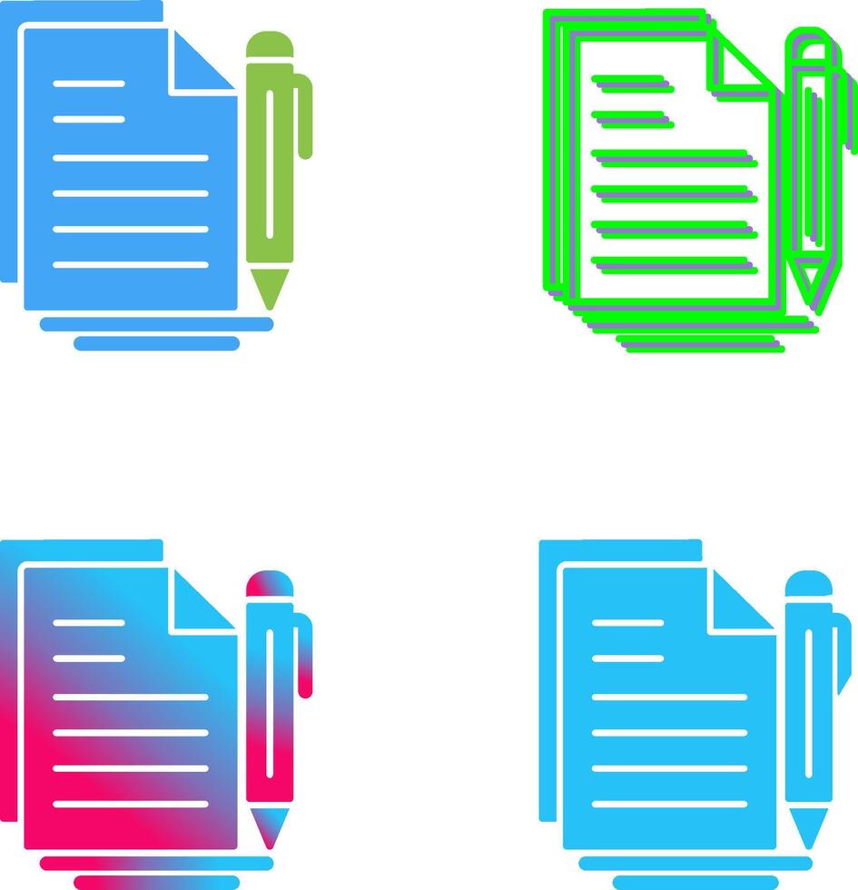 Document Icon Design vector
