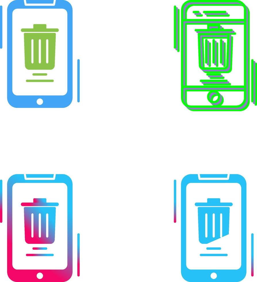 Delete Icon Design vector