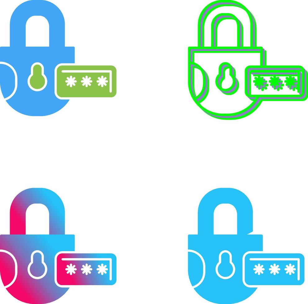 Lock Icon Design vector