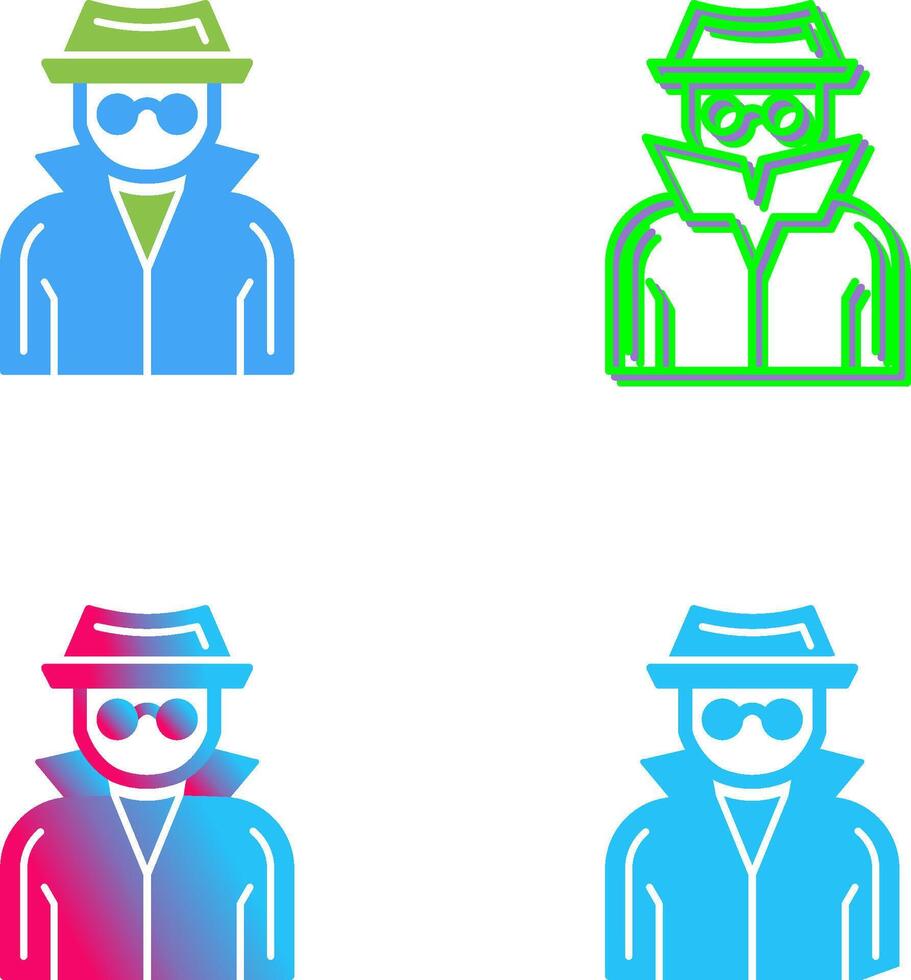 Spy Icon Design vector