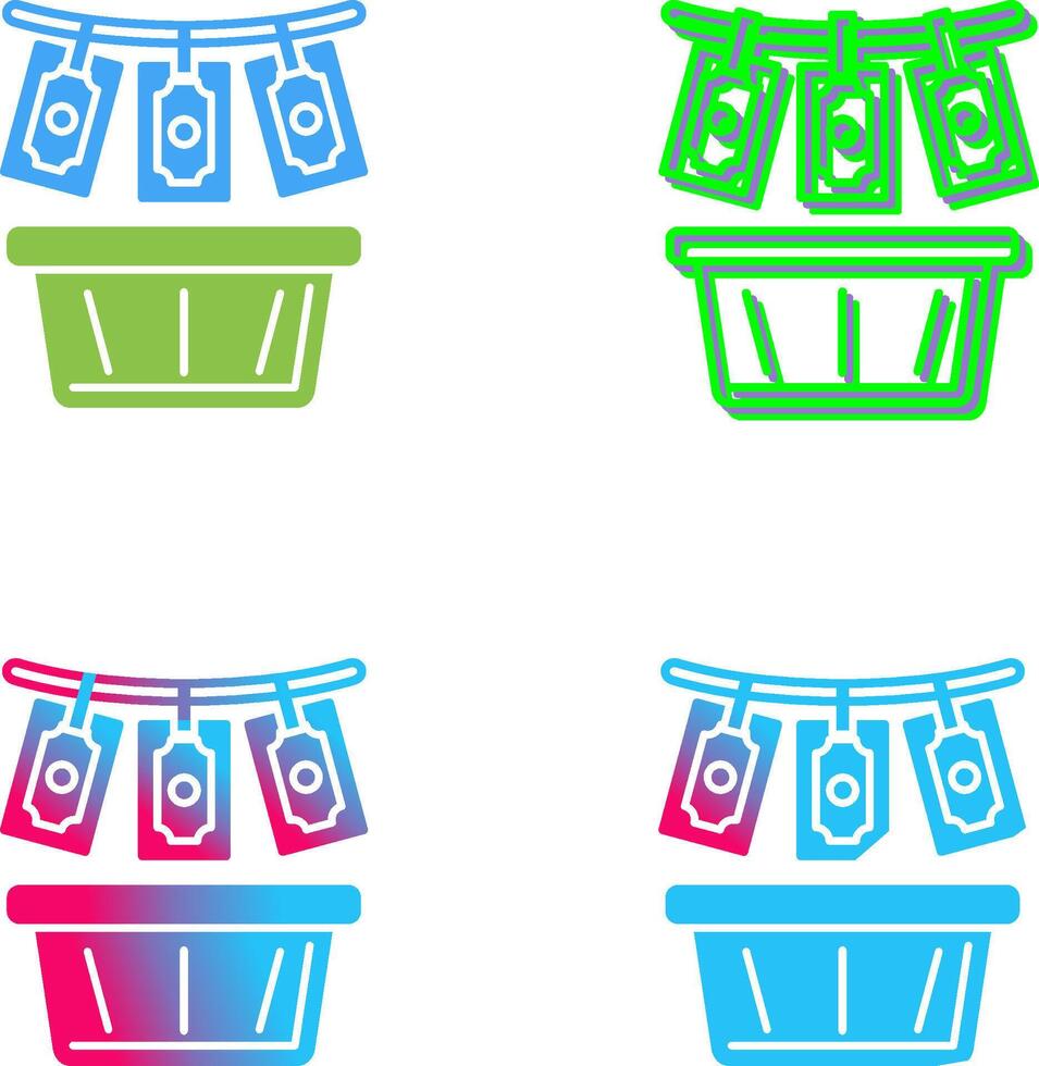 Money Loundering Icon Design vector