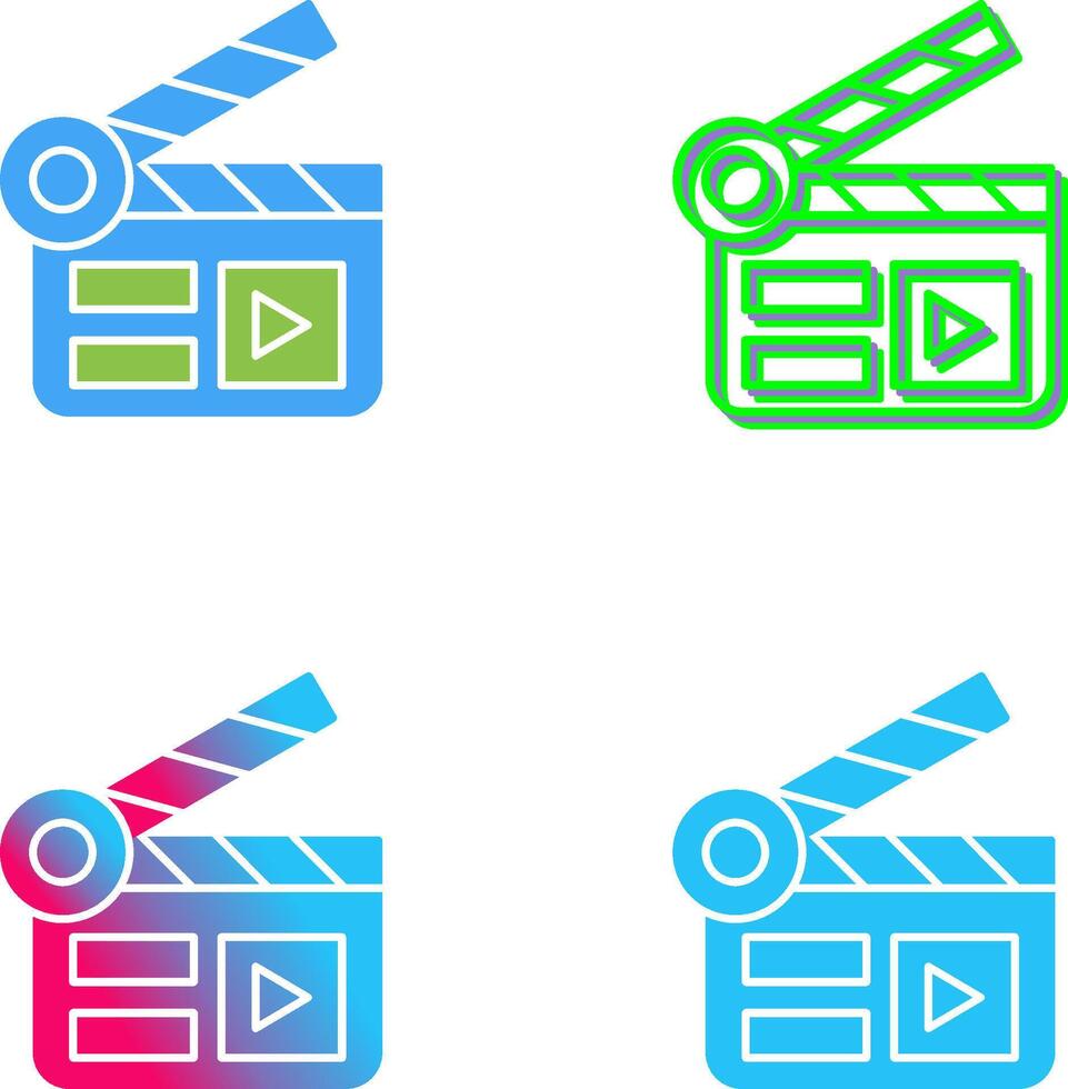Clapper Board Icon Design vector