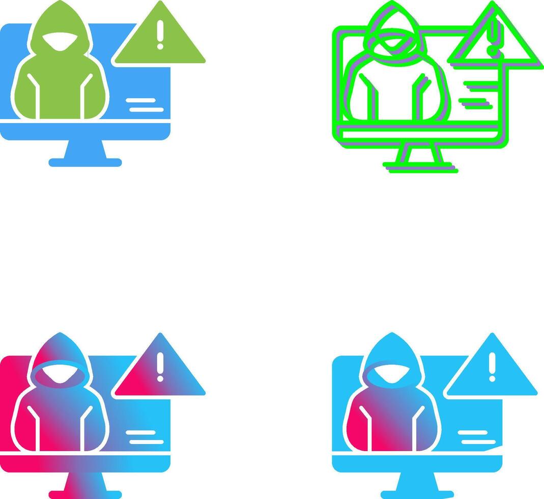 Threat Icon Design vector