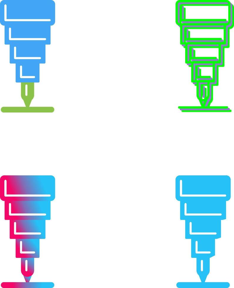 Fine Tip Pen Icon Design vector